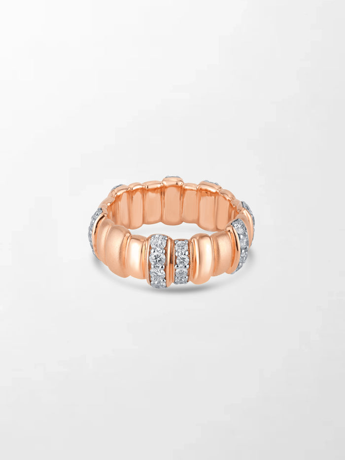 Rose Grooved Band