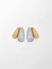 Dome Pavé Huggies