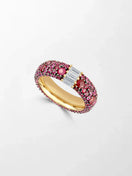 Ruby Pavé Baguette Band
