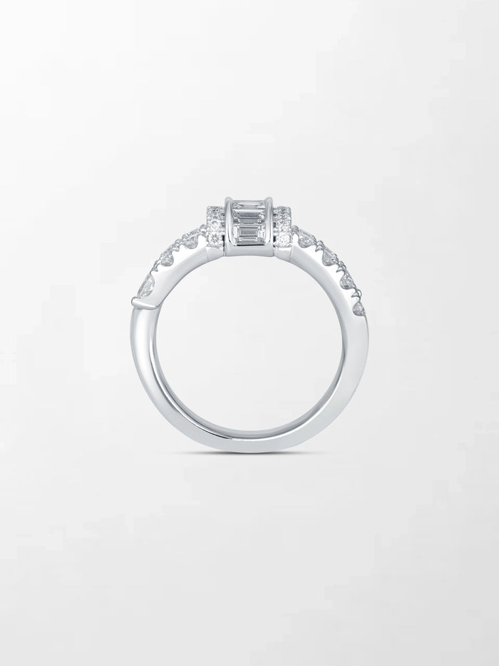 Baguette Clasp Ring