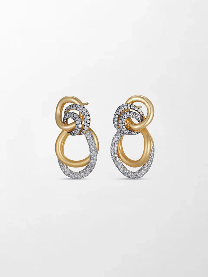 Diamond Trio Blaze Earrings