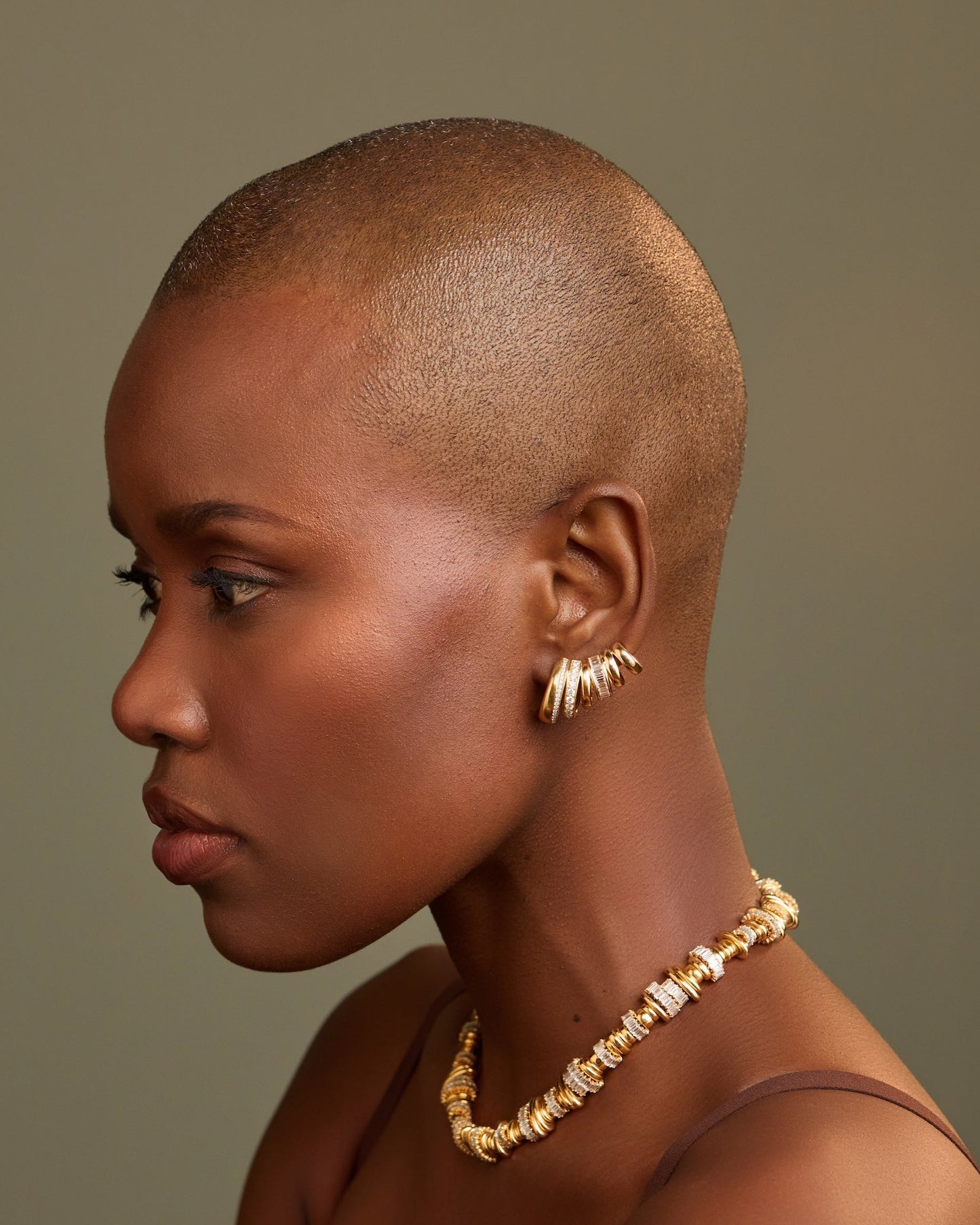 Rondelle Baguette Necklace