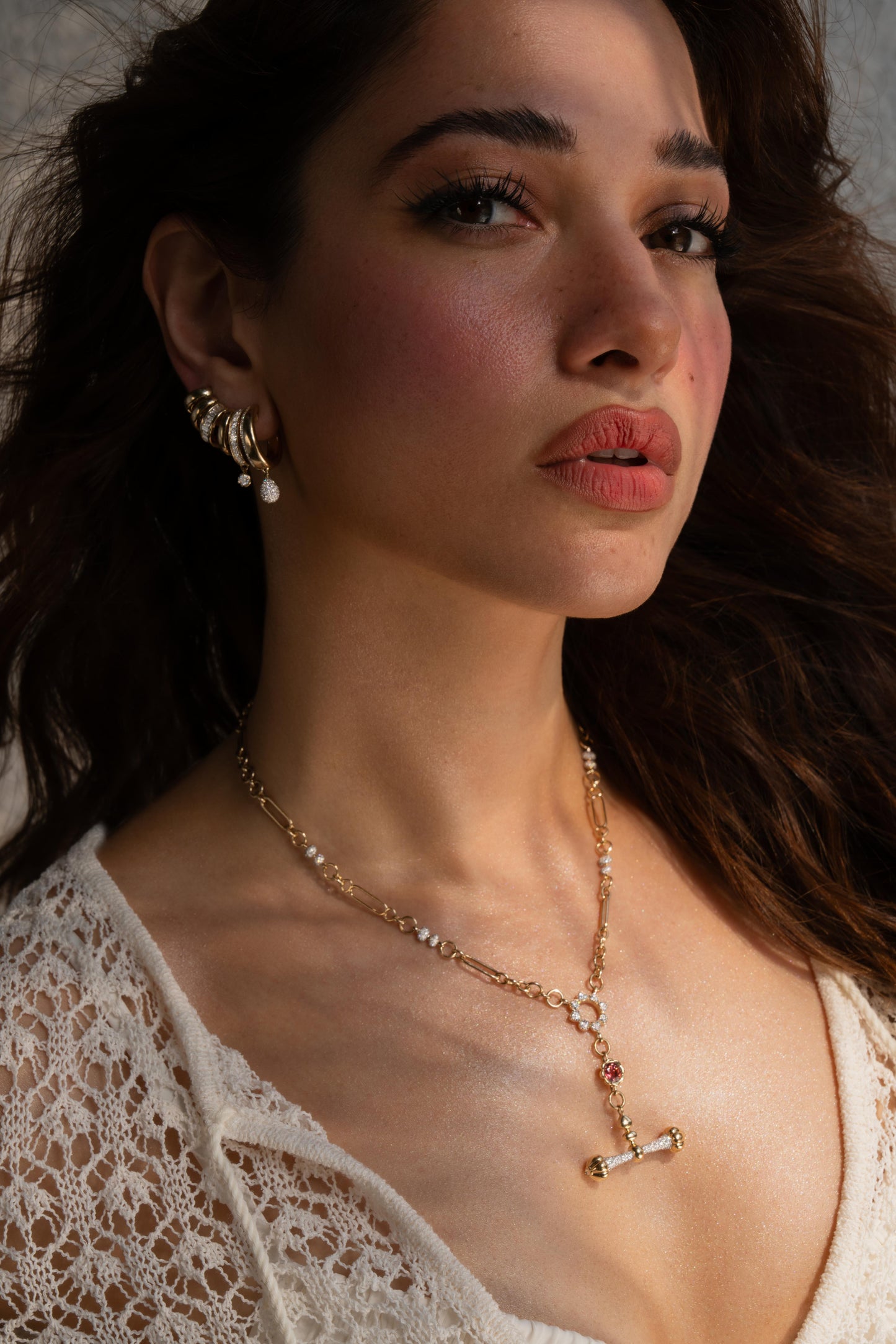 Drop Claw Climber Earring