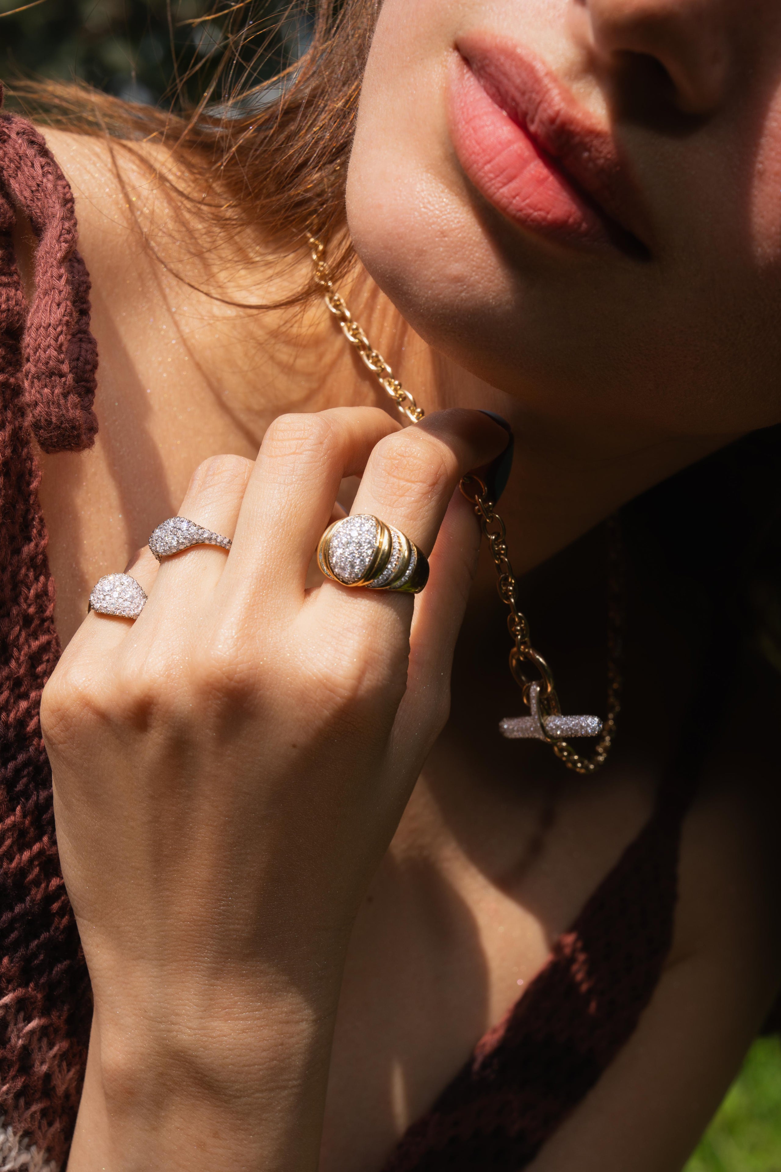 Mooncrest Diamond Ring
