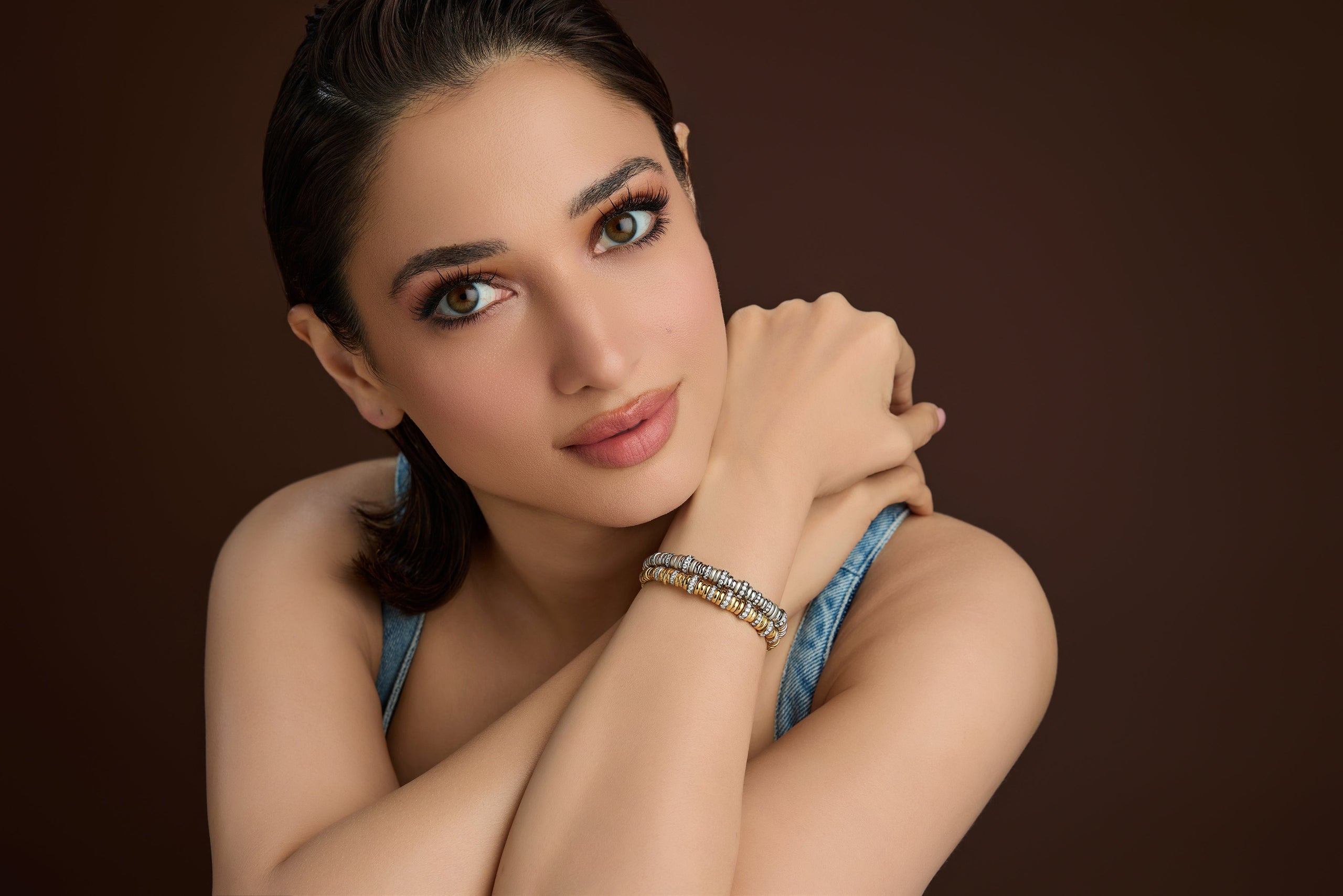 Gold Rondelle Bracelet