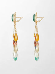 Multigem Lantern Chandelier Earrings